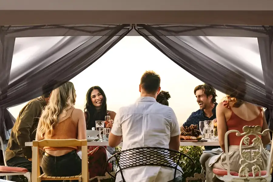 pop up gazebo tent with netting